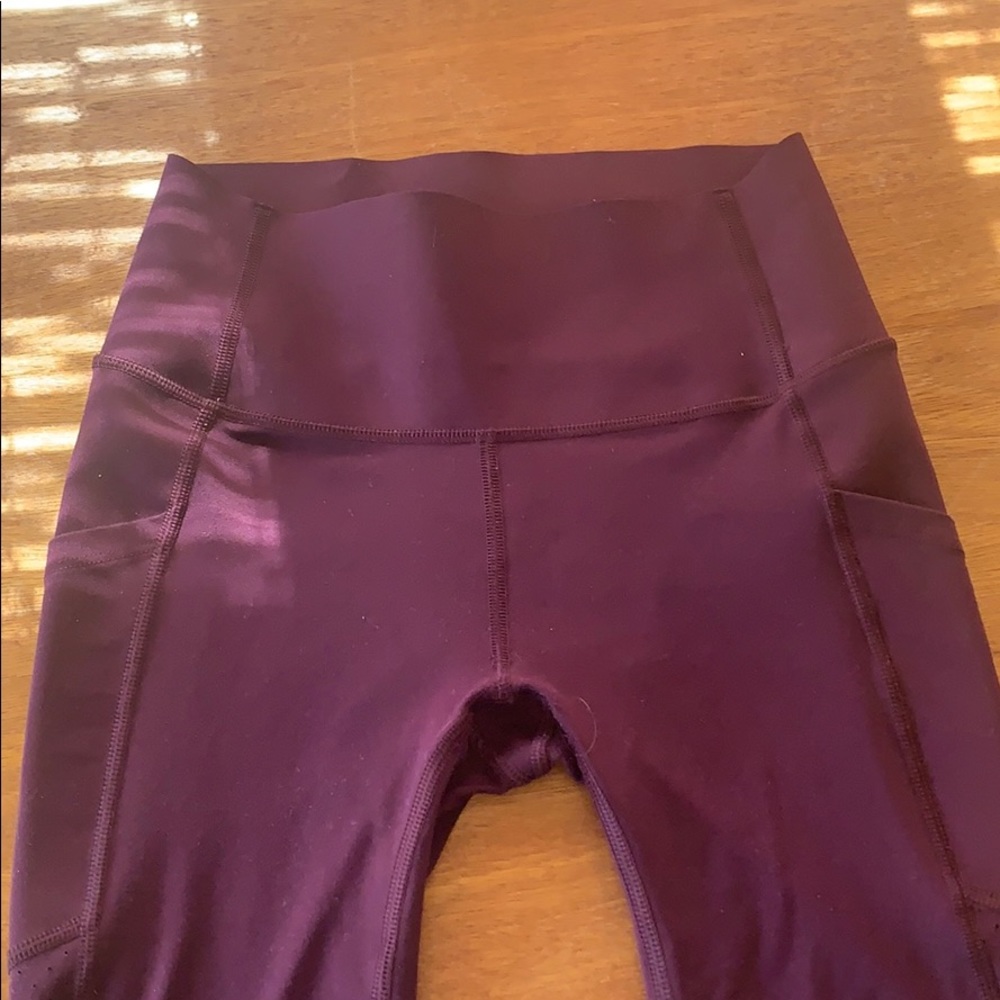 Burgundy yoga pants